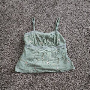 Thirty/Thirty Floral Lacey Tank